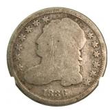 (2) 1835 & 36 Capped Bust Silver Dime & Half DIme