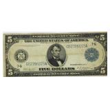 Series 1914 $5 Large Federal Reserve Bank Note