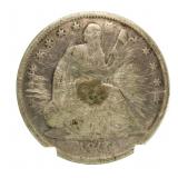 1861-S Seated Liberty Silver Half Dollar