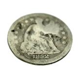 1852 Seated Liberty Silver Half Dime