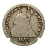 1888-S Seated Liberty Silver Quarter