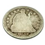 1857 Seated Liberty Silver Half Dime