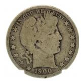 1900-O Barber Silver Half Dollar