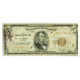 1929 Atlanta $5 National Currency Bank Note
