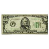 Series 1934 Green Seal $50 Federal Reserve Note