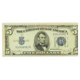 1934 Blue Seal $5 Silver Certificate