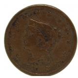 1840 Small Date Variety Braided Hair Large Cent