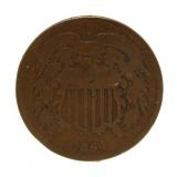 1864 Copper 2 Cent Piece