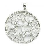 XL White Topaz Designer Pendant