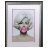 Marilyn Monroe Blowing Bubble