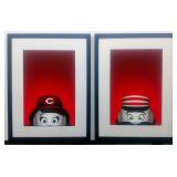 Cincinnati Reds Mascot Minimalist Giclee