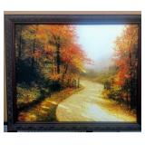 Autumn Lane Giclee on Canvas by Thomas Kinkade