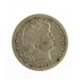 1909-D Barber Silver Quarter *Better