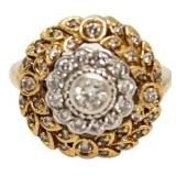 14kt Gold Genuine "Effy" Diamond Designer Ring
