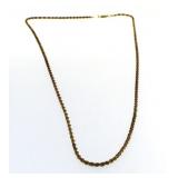 14kt Gold 20" Rope Necklace