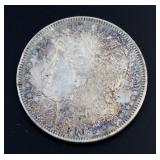 1890 AU Rainbow Toned Morgan Silver Dollar