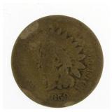 1859 Indian Cent *1st Year