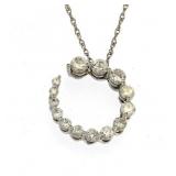 14kt Gold Brilliant 1.00 ct Diamond Pendant