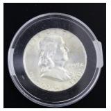 1959 BU Franklin Silver Half Dollar