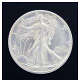 1945-D Walking Liberty Silver Half Dollar