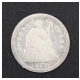 1841 Seated Liberty Silver Half Dime