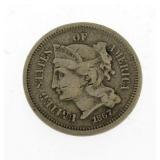 1867 3 Cent Nickel