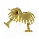 14kt Gold Palm Tree Earrings