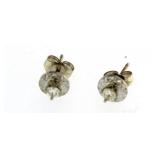 14kt Gold Brilliant Diamond Solitaire Earrings