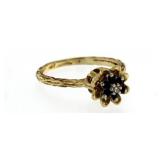 14kt Gold Vintage Genuine Sapphire Ring