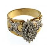 10kt Gold Fancy Marquise Diamond Ring