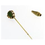 14kt Gold Vintage Jade Pen
