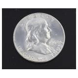 1962-D BU Franklin Silver Half Dollar