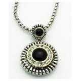 Black & White Large Fashion Necklace