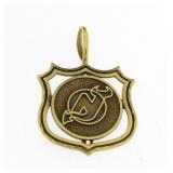 14kt Gold New Jersey Devils Pendant