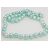 Genuine 18" Blue Pearl Necklace