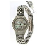 Ladies Oyster Datejust MOP Diamond Rolex Watch