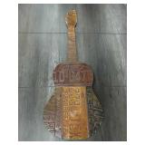 Rustic License Plate Guitar