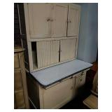 Vintage Painted Hoosier Cabinet