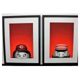 Cincinnati Reds Mascot Giclee - 16 x 21