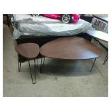 Ashley 3pc Danish Modern Table Set