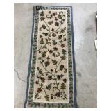 60x24 Floral None Skid Rug