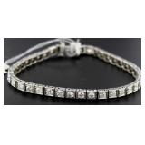 Antique Platinum 4.00 ct VS Diamond Bracelet