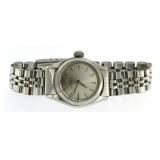 Ladies Oyster Perpetual Silver Dial Rolex Watch