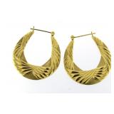 14kt  XX-Large 29.5 mm Hoop Earrings