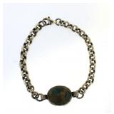 Genuine 8" Cabochon Turquoise Bracelet