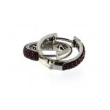 14kt Gold High Quality Pink Ruby Huggie Earrings