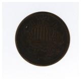 1864 Copper 2 Cent Piece