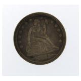 1855 Seated Liberty Silver Quarter *VERY NICE