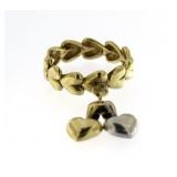 14kt Gold Double Heart Etternity Band