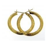 14kt Gold XX-Large 31.5 mm Hoop Earrings
